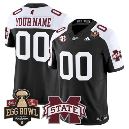 Mississippi State Bulldogs 2025 Egg Bowl Vapor Limited Custom Jersey - All Stitched