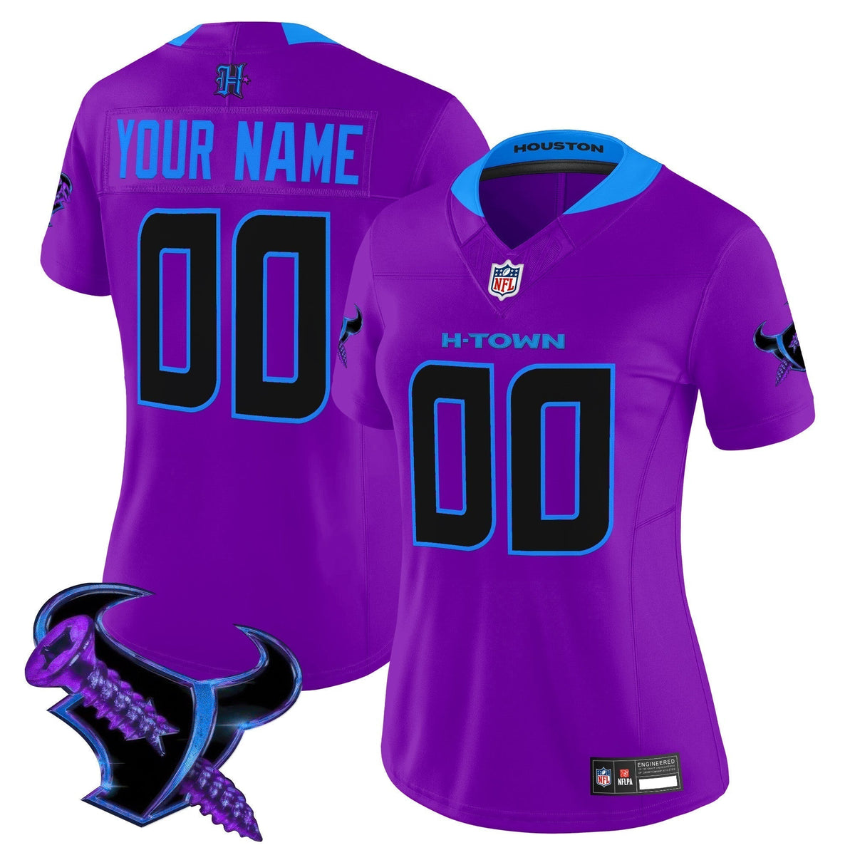 Houston Texans 2025 DJ Screw Vapor Limited Custom Jersey - All Stitched