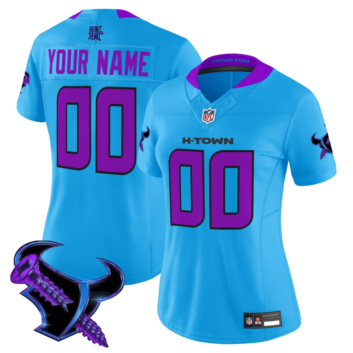 Houston Texans 2025 DJ Screw Vapor Limited Custom Jersey - All Stitched