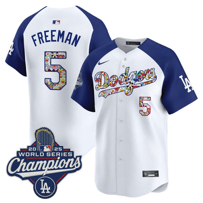 Men's Dodgers 2025 World Series Champions x Takashi Murakami Vapor Premier Limited Jersey - Stitched