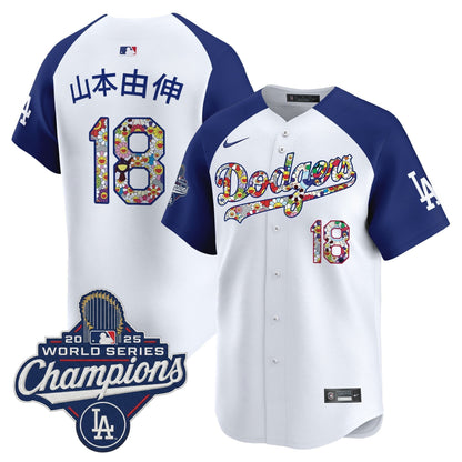 Men's Dodgers 2025 World Series Champions x Takashi Murakami Vapor Premier Limited Jersey - Stitched