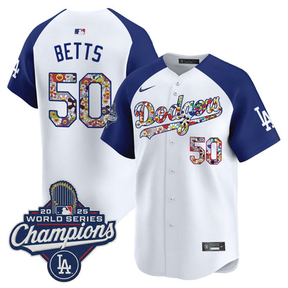 Men's Dodgers 2025 World Series Champions x Takashi Murakami Vapor Premier Limited Jersey - Stitched