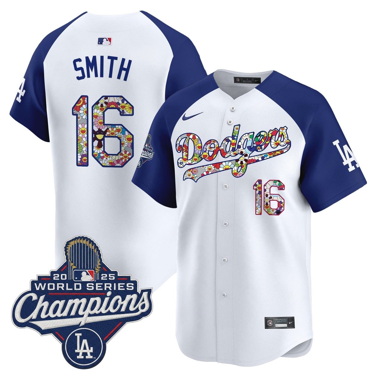 Men's Dodgers 2025 World Series Champions x Takashi Murakami Vapor Premier Limited Jersey - Stitched