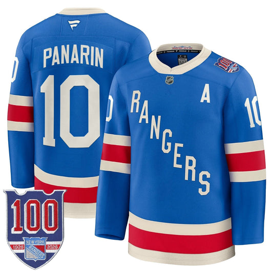 New York Rangers 1926 Throwback Premium Jersey - 100th Anniversary Patch - All Stitched