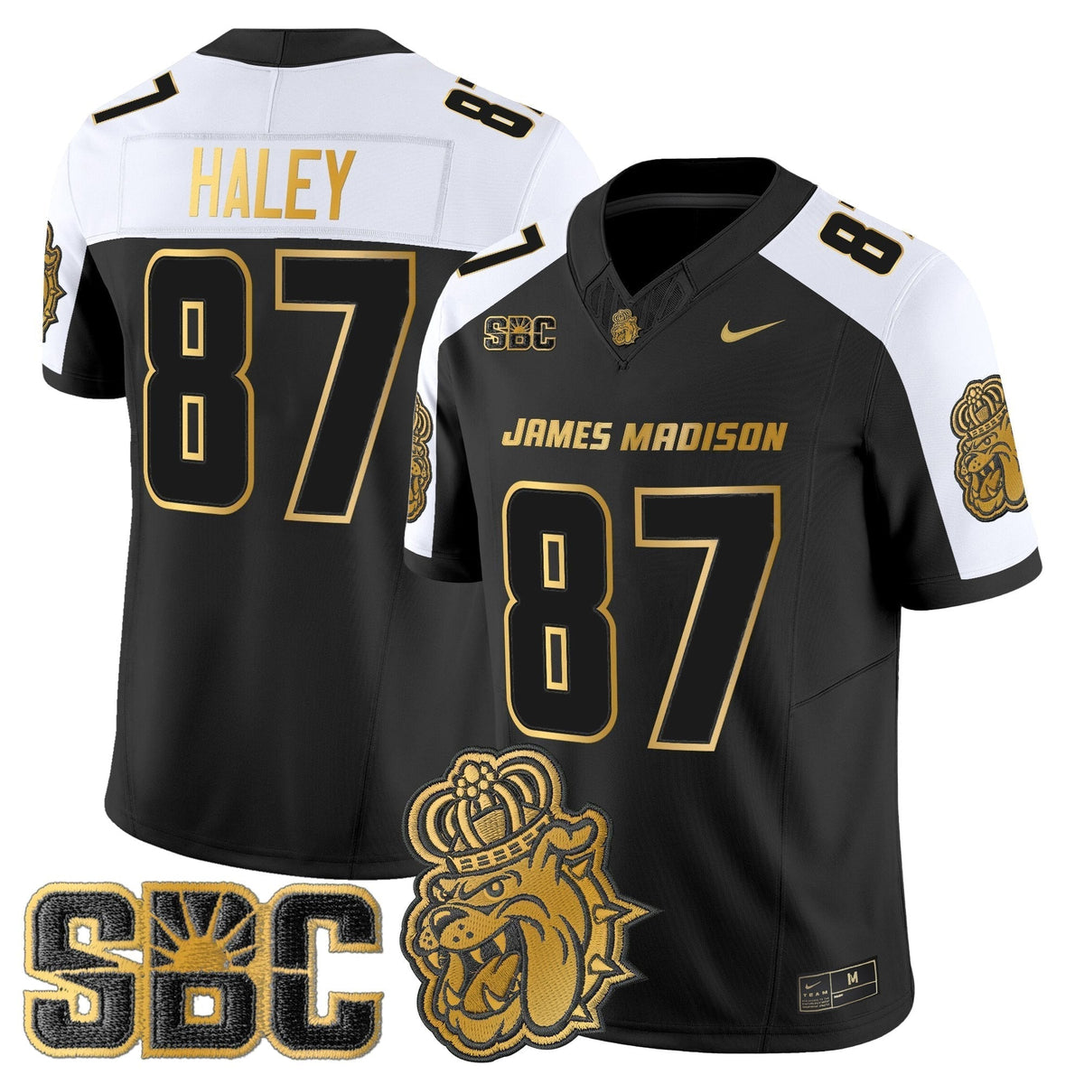 Men's James Madison Dukes 2025 Gold Vapor Limited Jersey - All Stitched