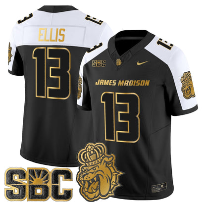 Men's James Madison Dukes 2025 Gold Vapor Limited Jersey - All Stitched
