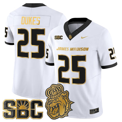 Men's James Madison Dukes 2025 Gold Vapor Limited Jersey - All Stitched