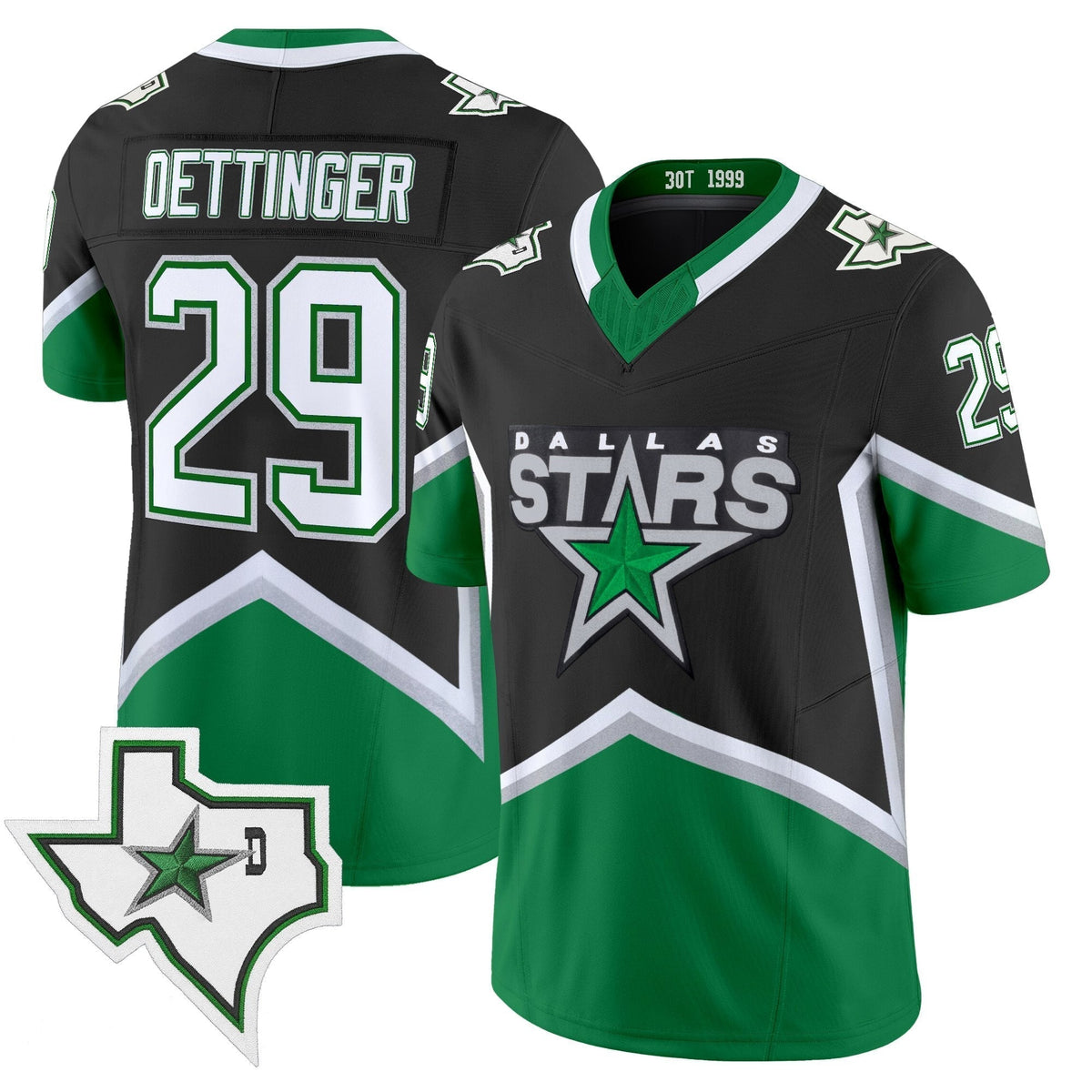 Dallas Stars '99 Throwback Vapor Jersey - Football Style - Stitched