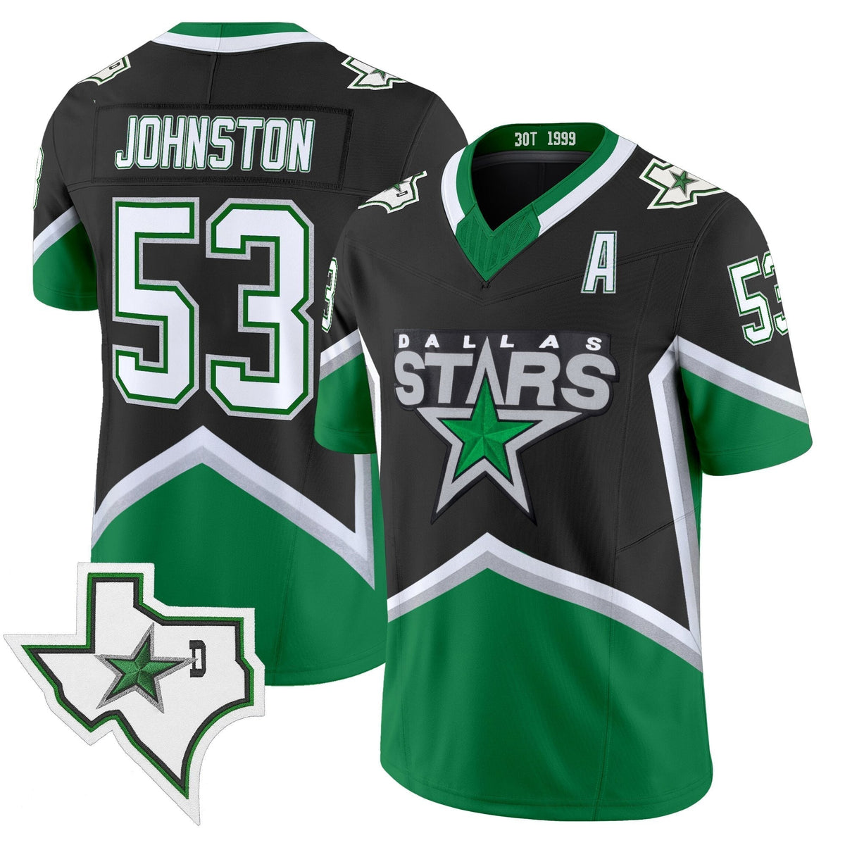 Dallas Stars '99 Throwback Vapor Jersey - Football Style - Stitched