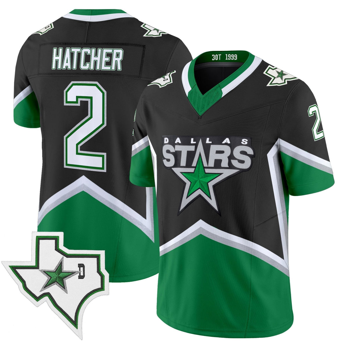 Dallas Stars '99 Throwback Vapor Jersey - Football Style - Stitched