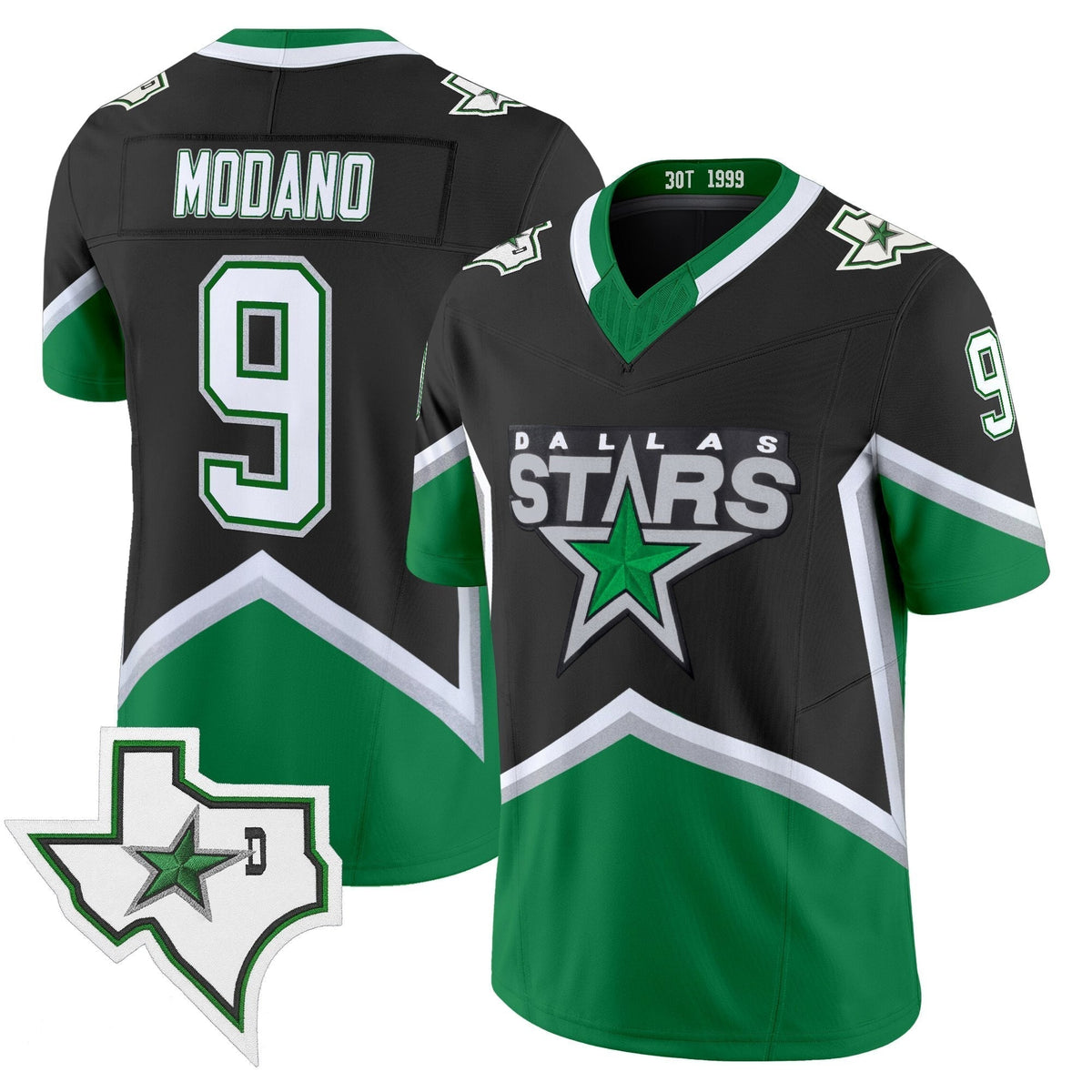 Dallas Stars '99 Throwback Vapor Jersey - Football Style - Stitched
