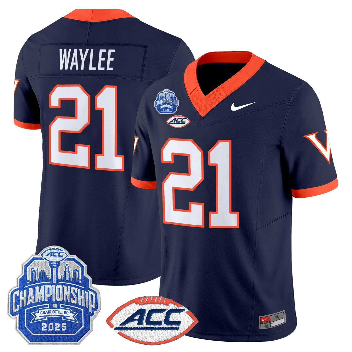 Men's Virginia Cavaliers 2025 ACC Championship Vapor Limited Jersey - All Stitched