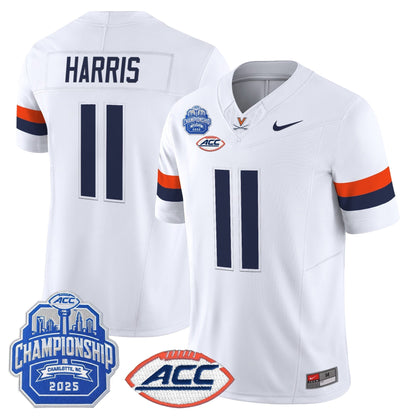 Men's Virginia Cavaliers 2025 ACC Championship Vapor Limited Jersey - All Stitched