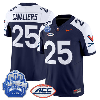 Men's Virginia Cavaliers 2025 ACC Championship Vapor Limited Jersey - All Stitched