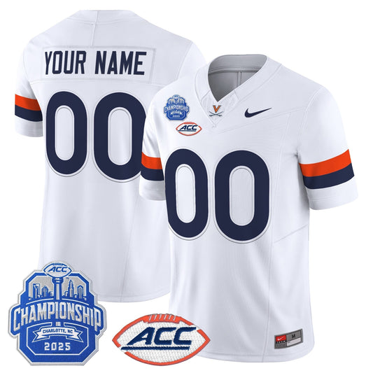 Virginia Cavaliers 2025 ACC Championship Vapor Limited Custom Jersey - All Stitched