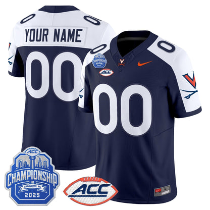 Virginia Cavaliers 2025 ACC Championship Vapor Limited Custom Jersey - All Stitched