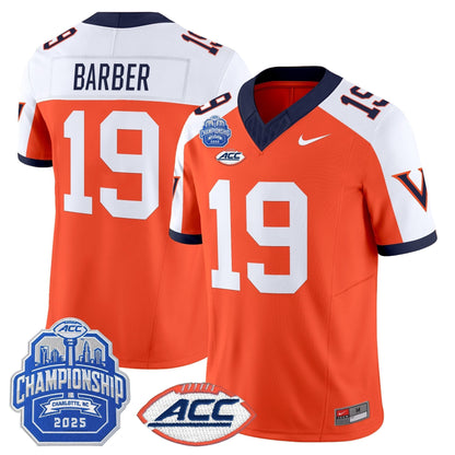Men's Virginia Cavaliers 1995 Throwbacks Vapor Limited Jersey - 2025 ACC Championship Patch - All Stitched