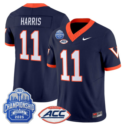 Men's Virginia Cavaliers 1995 Throwbacks Vapor Limited Jersey - 2025 ACC Championship Patch - All Stitched