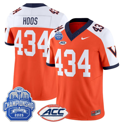 Men's Virginia Cavaliers 1995 Throwbacks Vapor Limited Jersey - 2025 ACC Championship Patch - All Stitched