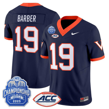 Men's Virginia Cavaliers 1995 Throwbacks Vapor Limited Jersey - 2025 ACC Championship Patch - All Stitched