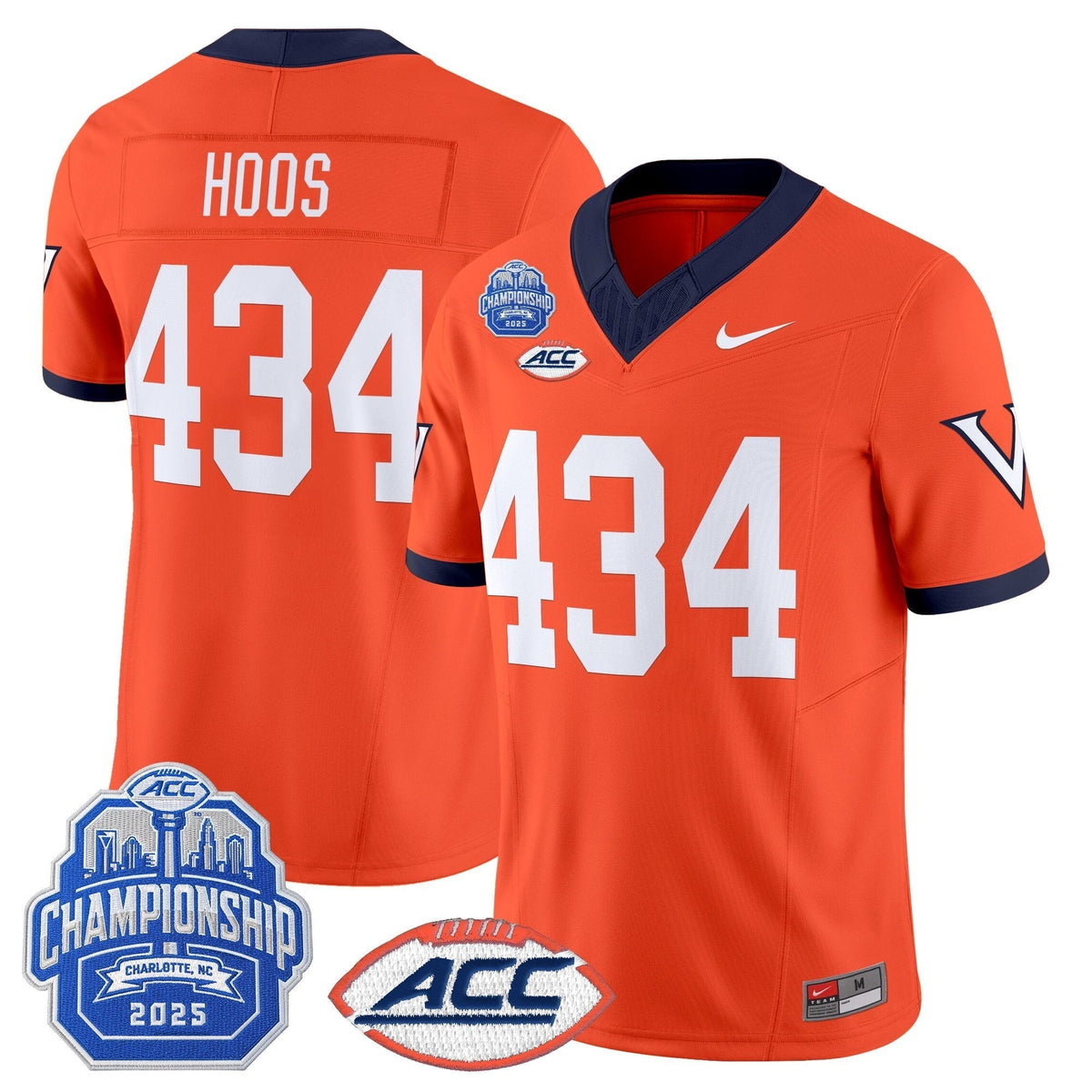 Men's Virginia Cavaliers 1995 Throwbacks Vapor Limited Jersey - 2025 ACC Championship Patch - All Stitched