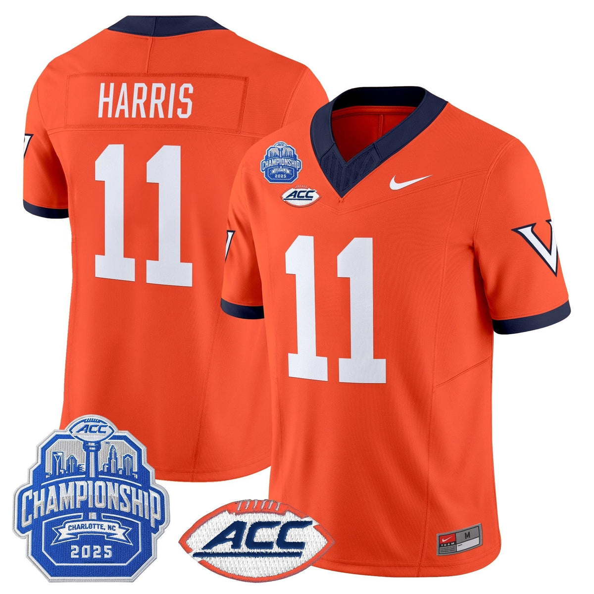 Men's Virginia Cavaliers 1995 Throwbacks Vapor Limited Jersey - 2025 ACC Championship Patch - All Stitched
