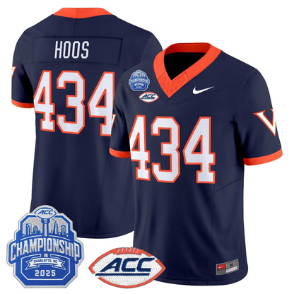 Men's Virginia Cavaliers 1995 Throwbacks Vapor Limited Jersey - 2025 ACC Championship Patch - All Stitched
