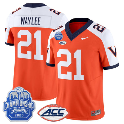 Men's Virginia Cavaliers 1995 Throwbacks Vapor Limited Jersey - 2025 ACC Championship Patch - All Stitched