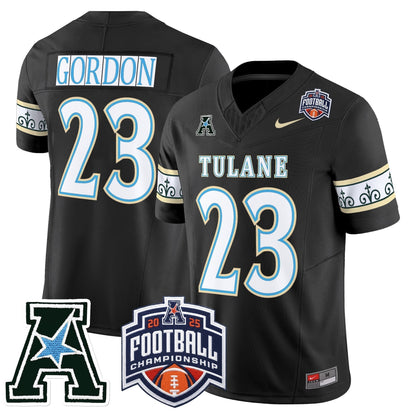 Men's Tulane Green Wave 'City Edition' Vapor Limited Jersey - 2025 AAC Championship Patch - All Stitched