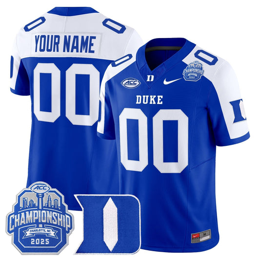 Duke Blue Devils 2025 ACC Championship Vapor Limited Custom Jersey - All Stitched