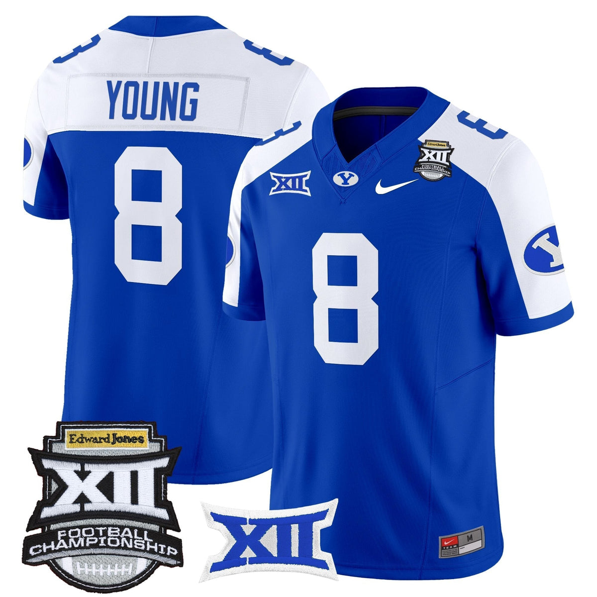 Men's BYU Cougars 2025 Big 12 Championship Vapor Limited Jersey - All Stitched