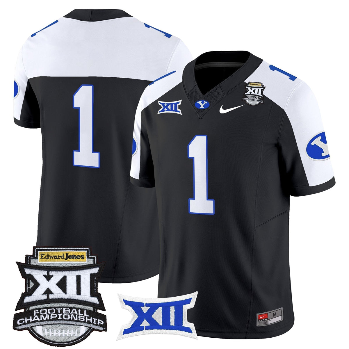 Men's BYU Cougars 2025 Big 12 Championship Vapor Limited Jersey - All Stitched