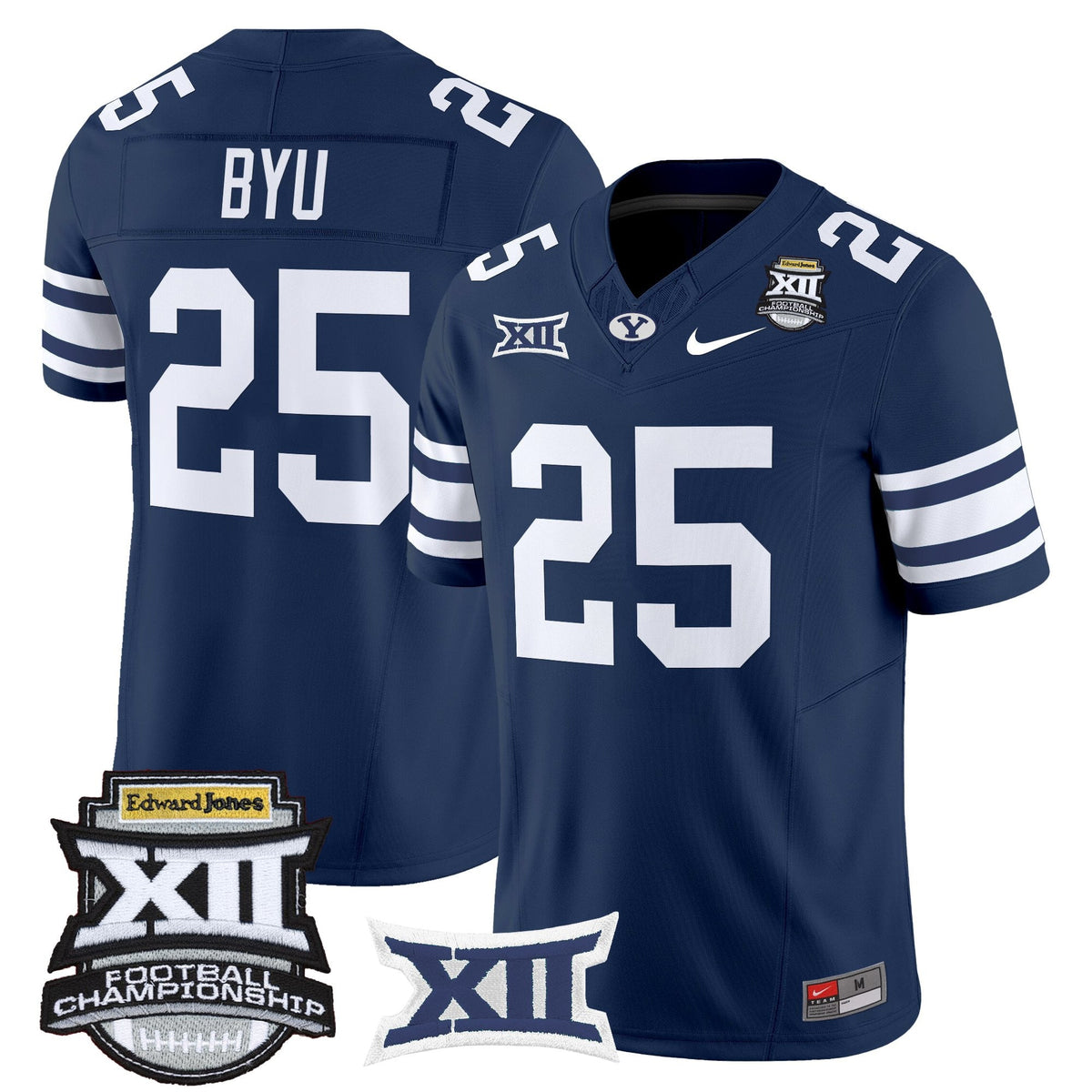 Men's BYU Cougars 2025 Big 12 Championship Vapor Limited Jersey - All Stitched
