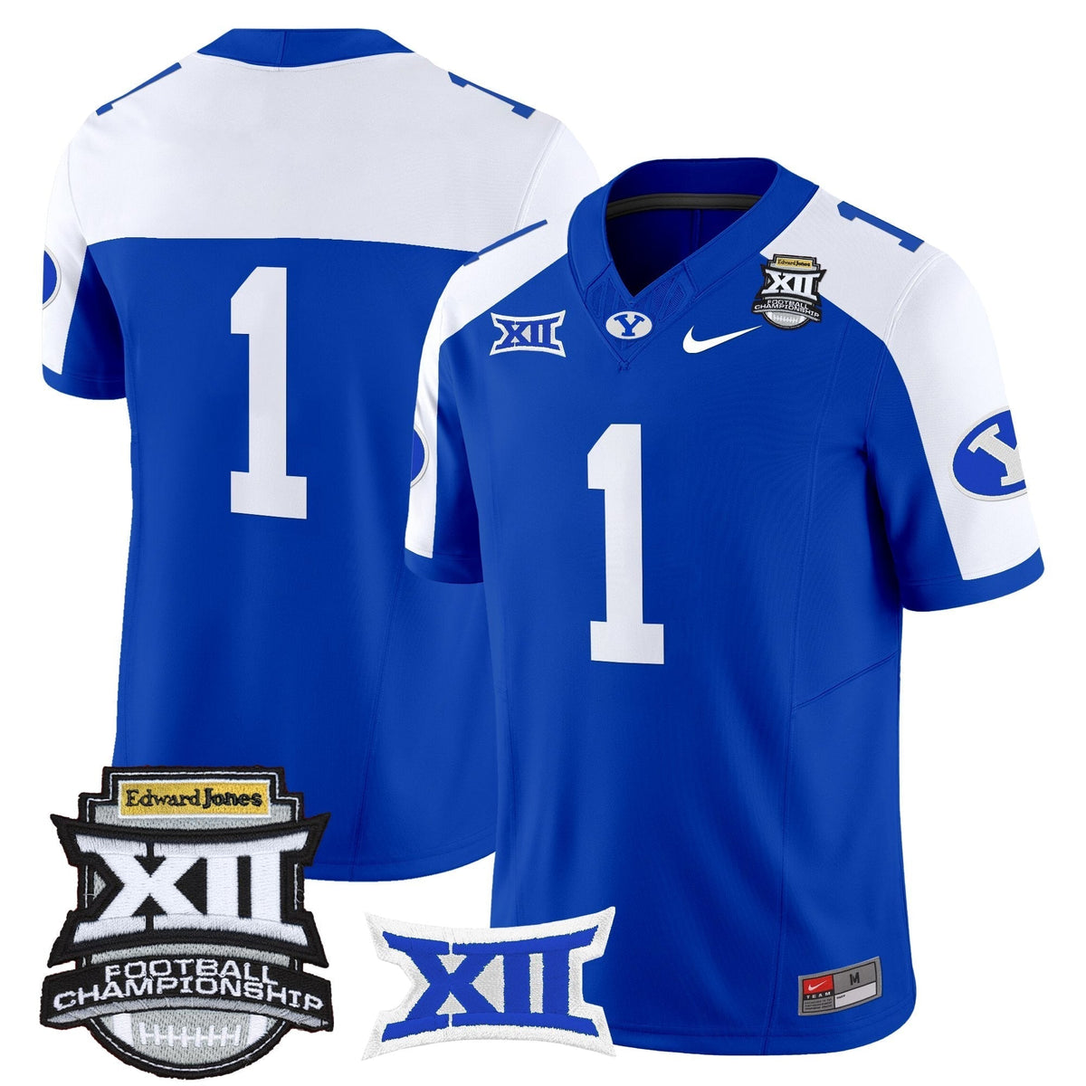 Men's BYU Cougars 2025 Big 12 Championship Vapor Limited Jersey - All Stitched