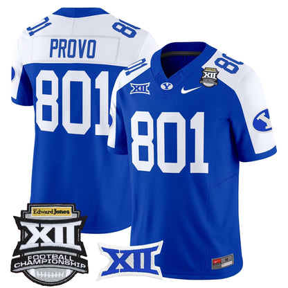 Men's BYU Cougars 2025 Big 12 Championship Vapor Limited Jersey - All Stitched