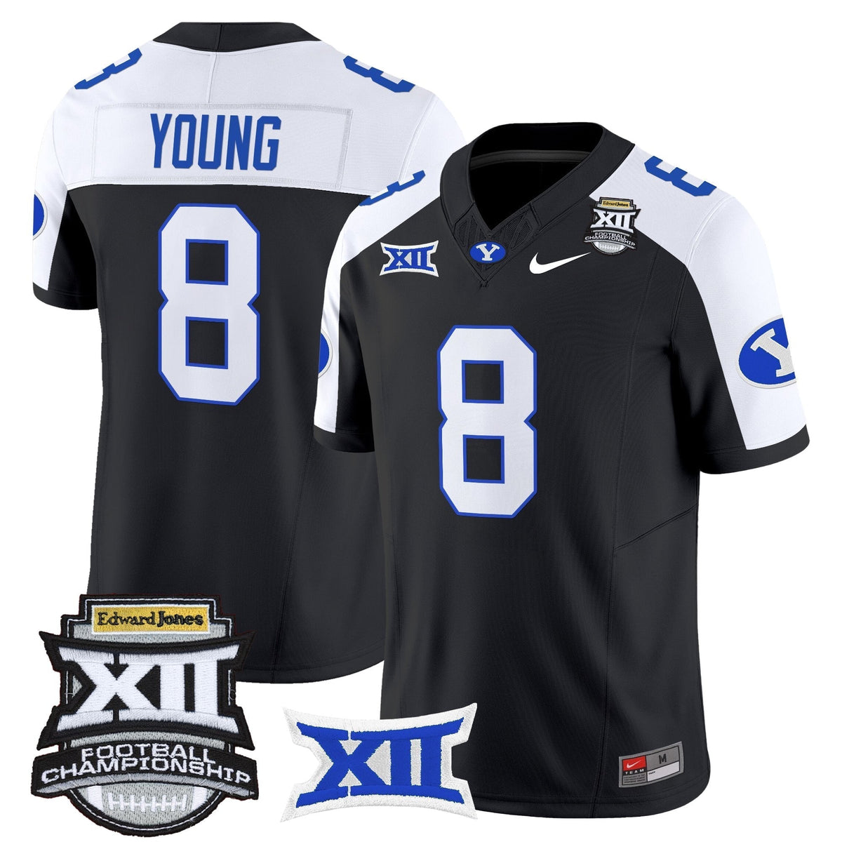 Men's BYU Cougars 2025 Big 12 Championship Vapor Limited Jersey - All Stitched