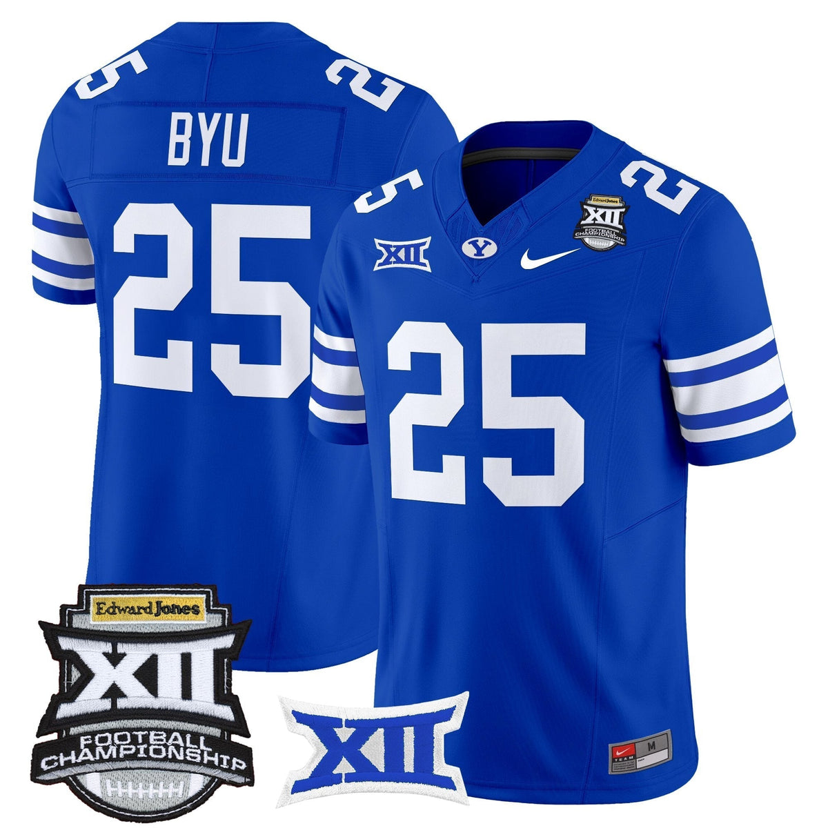 Men's BYU Cougars 2025 Big 12 Championship Vapor Limited Jersey - All Stitched