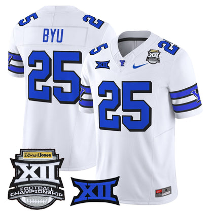 Men's BYU Cougars 2025 Big 12 Championship Vapor Limited Jersey - All Stitched