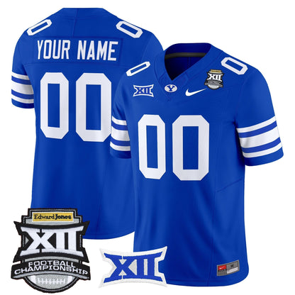 BYU Cougars 2025 Big 12 Championship Vapor Limited Custom Jersey - All Stitched