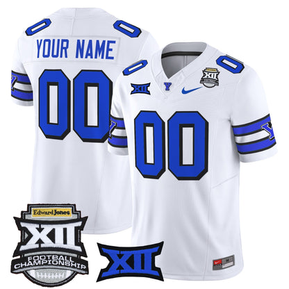 BYU Cougars 2025 Big 12 Championship Vapor Limited Custom Jersey - All Stitched