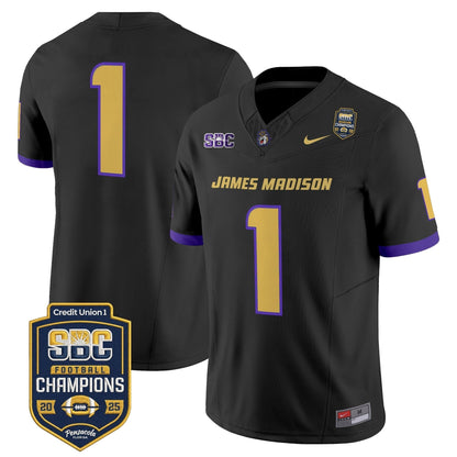 Men's James Madison Dukes 2025 SBC Champions Vapor Limited Jersey - All Stitched