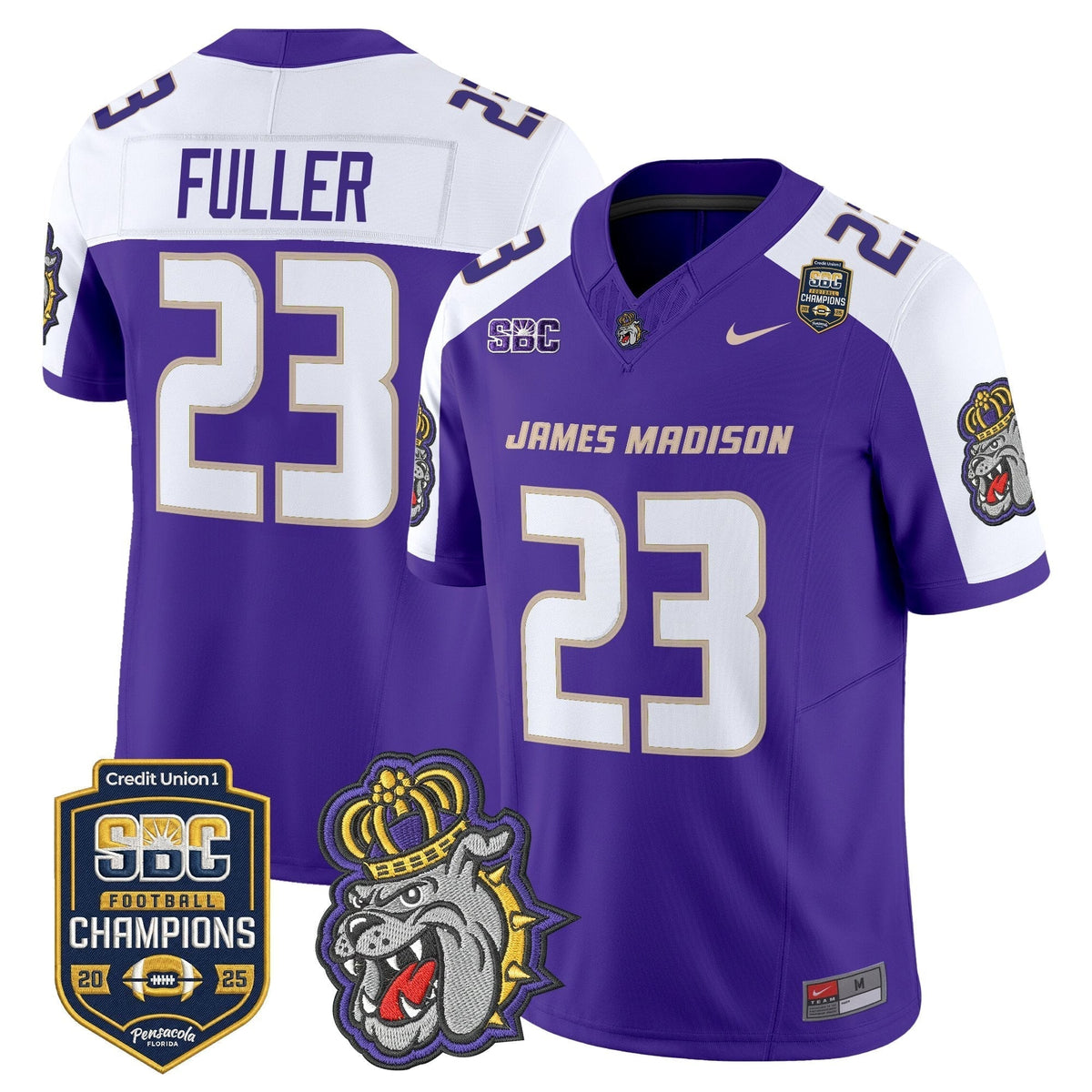 Men's James Madison Dukes 2025 SBC Champions Vapor Limited Jersey - All Stitched
