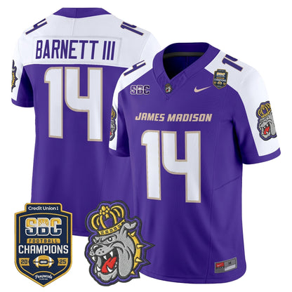 Men's James Madison Dukes 2025 SBC Champions Vapor Limited Jersey - All Stitched