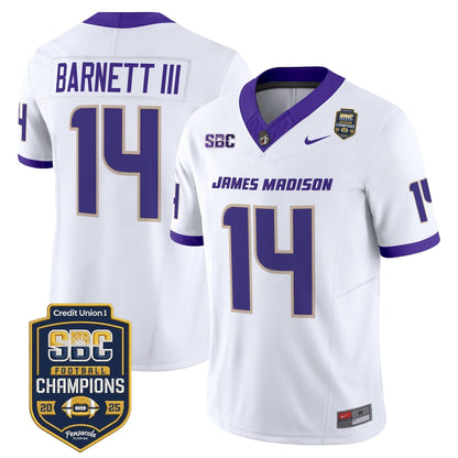 Men's James Madison Dukes 2025 SBC Champions Vapor Limited Jersey - All Stitched