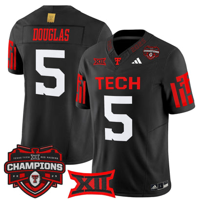 Men's Texas Tech Red Raiders 2025 Big 12 Champions Vapor Limited Jersey - All Stitched
