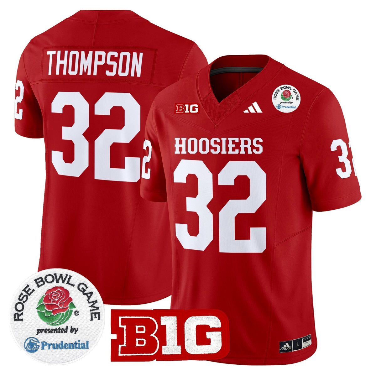 Men's Indiana Hoosiers 2025 Rose Bowl Vapor Limited Jersey - All Stitched