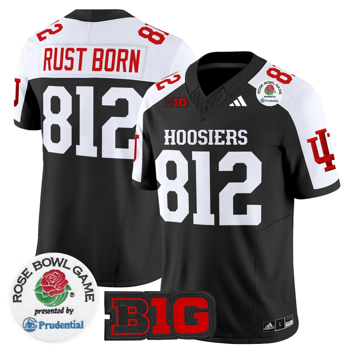 Men's Indiana Hoosiers 2025 Rose Bowl Vapor Limited Jersey - All Stitched