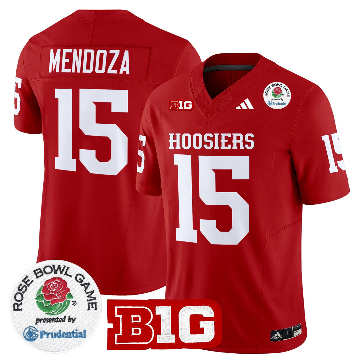 Men's Indiana Hoosiers 2025 Rose Bowl Vapor Limited Jersey - All Stitched