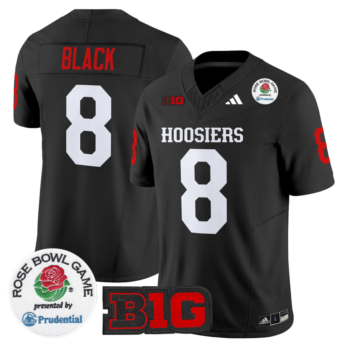 Men's Indiana Hoosiers 2025 Rose Bowl Vapor Limited Jersey - All Stitched