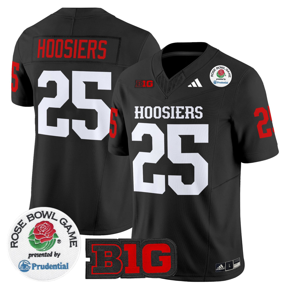 Men's Indiana Hoosiers 2025 Rose Bowl Vapor Limited Jersey - All Stitched
